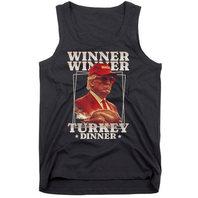 Funny Trump Winner Winner Turkey Dinner Thanksgiving Apparel Tank Top