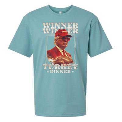 Funny Trump Winner Winner Turkey Dinner Thanksgiving Apparel Sueded Cloud Jersey T-Shirt