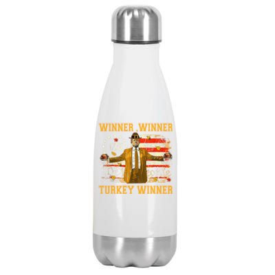 Funny Trump Winner Winner Turkey Dinner Thanksgiving Apparel Stainless Steel Insulated Water Bottle