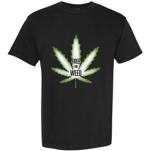 Free The Weed Marijuana Hemp Cannabis Christmas Stoner Gift Garment-Dyed Heavyweight T-Shirt