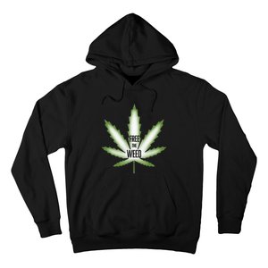 Free The Weed Marijuana Hemp Cannabis Christmas Stoner Gift Hoodie