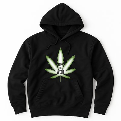 Free The Weed Marijuana Hemp Cannabis Christmas Stoner Gift Hoodie