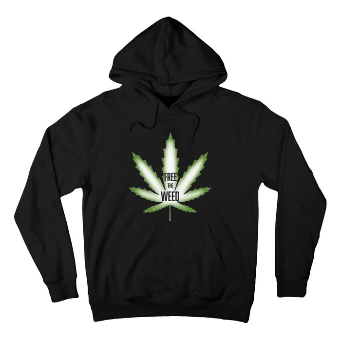 Free The Weed Marijuana Hemp Cannabis Christmas Stoner Gift Hoodie