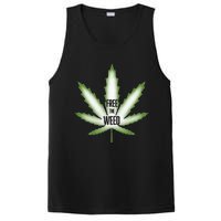 Free The Weed Marijuana Hemp Cannabis Christmas Stoner Gift PosiCharge Competitor Tank