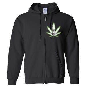 Free The Weed Marijuana Hemp Cannabis Christmas Stoner Gift Full Zip Hoodie