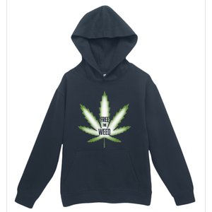 Free The Weed Marijuana Hemp Cannabis Christmas Stoner Gift Urban Pullover Hoodie