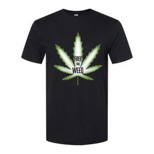 Free The Weed Marijuana Hemp Cannabis Christmas Stoner Gift Softstyle CVC T-Shirt