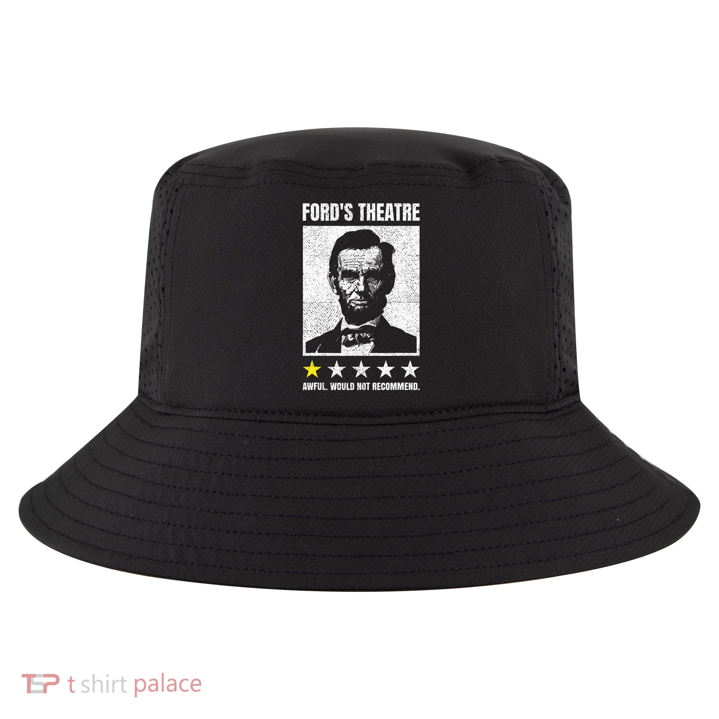 Ford's Theater Would Not Recommend Abraham Lincoln Cool Comfort Performance Bucket Hat