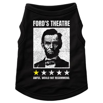 Ford's Theater Would Not Recommend Abraham Lincoln Doggie Tank