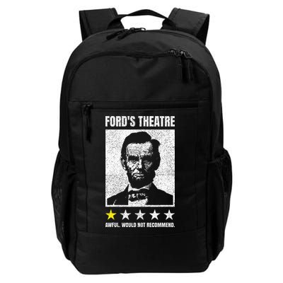 Ford's Theater Would Not Recommend Abraham Lincoln Backpack