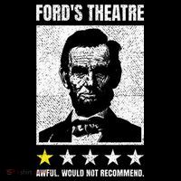 Ford's Theater Would Not Recommend Abraham Lincoln Drawstring Bag