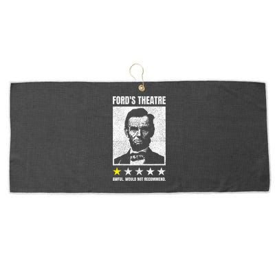 Ford's Theater Would Not Recommend Abraham Lincoln Large Microfiber Waffle Golf Towel