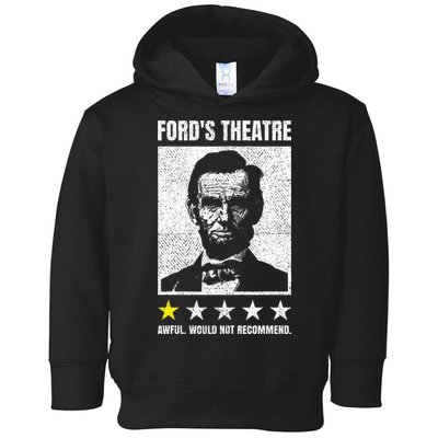 Ford's Theater Would Not Recommend Abraham Lincoln Toddler Hoodie