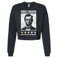 Ford's Theater Would Not Recommend Abraham Lincoln Cropped Pullover Crew
