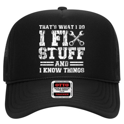 Fun That's What I Do I Fix Stuff And I Know Things Vintage Cool Gift Hat