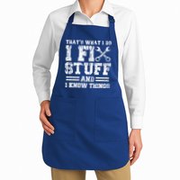 Fun That's What I Do I Fix Stuff And I Know Things Vintage Cool Gift Apron