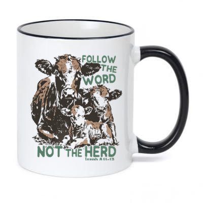 Follow The Word Not The Herd 11oz Black Color Changing Mug