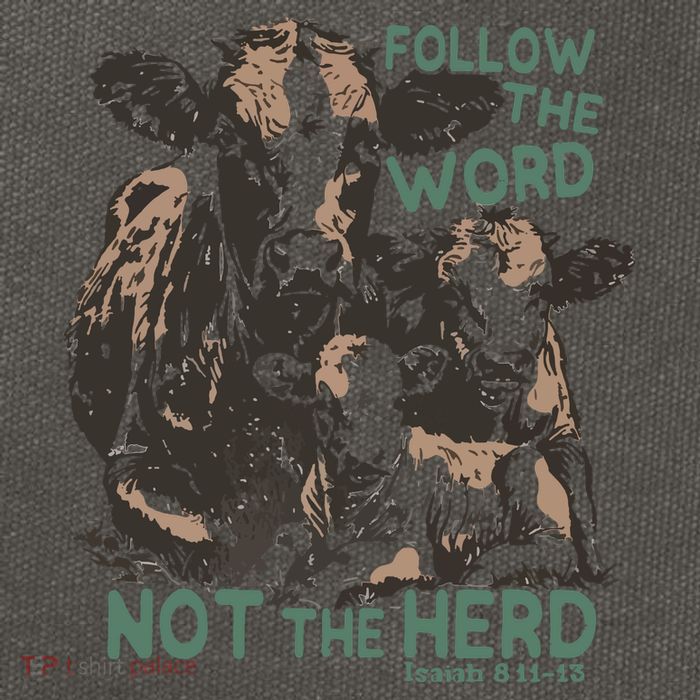 Follow The Word Not The Herd Cotton Canvas Backpack