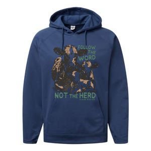 Follow The Word Not The Herd Performance Fleece Hoodie