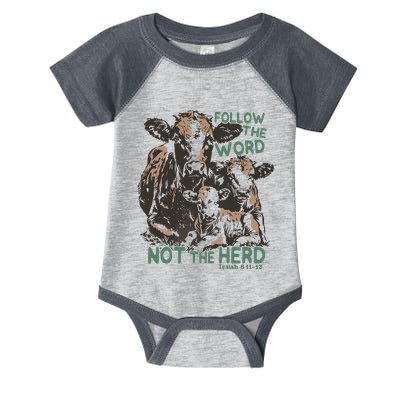Follow The Word Not The Herd Infant Baby Jersey Bodysuit