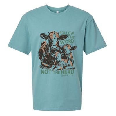Follow The Word Not The Herd Sueded Cloud Jersey T-Shirt