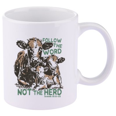 Follow The Word Not The Herd 11oz C Handle Ceramic Mug