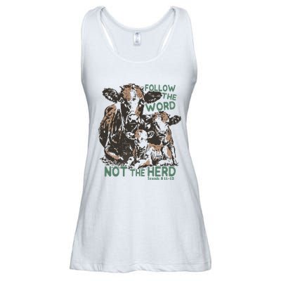 Follow The Word Not The Herd Ladies Essential Flowy Tank