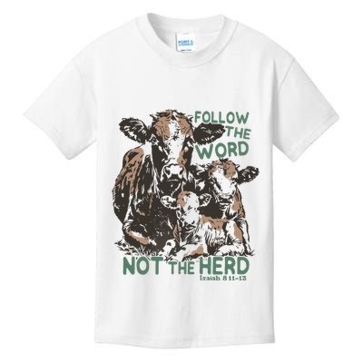 Follow The Word Not The Herd Kids T-Shirt