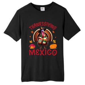 Festive Turkey With Mexican Twist Happy Thanksgiving Mexico Tall Fusion ChromaSoft Performance T-Shirt