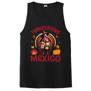 Festive Turkey With Mexican Twist Happy Thanksgiving Mexico PosiCharge Competitor Tank