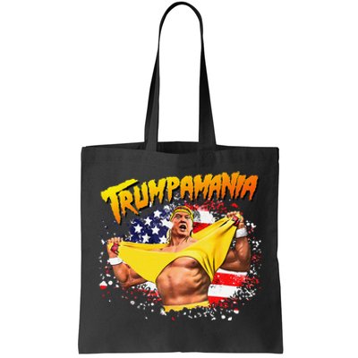 Funny Trumpmania Wrestling Meme 2024 Tote Bag