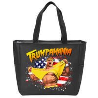 Funny Trumpmania Wrestling Meme 2024 Zip Tote Bag