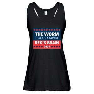 Fatstevebuscemi The Worm That Ate A Part Of RfkS Brain 2024 Ladies Essential Flowy Tank