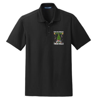 From The Windows To The Walls Imma Bout To Deck These Halls Dry Zone Grid Polo