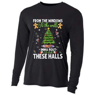 From The Windows To The Walls Imma Bout To Deck These Halls Cooling Performance Long Sleeve Crew