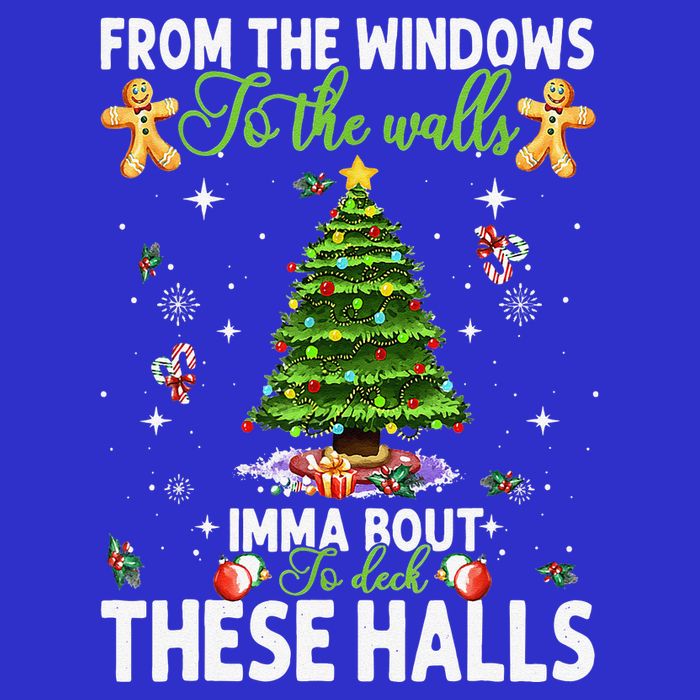 From The Windows To The Walls Imma Bout To Deck These Halls Short Acrylic Beanie