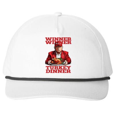 Funny Trump Winner Turkey Dinner Thanksgiving DaddyS Home Snapback Five-Panel Rope Hat