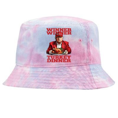 Funny Trump Winner Turkey Dinner Thanksgiving DaddyS Home Tie-Dyed Bucket Hat