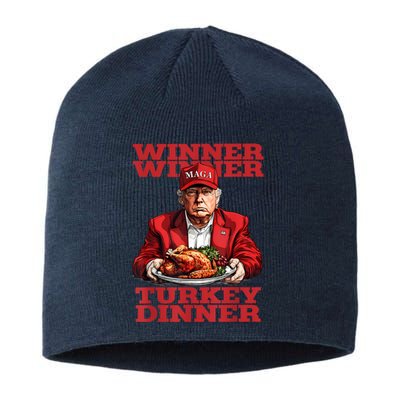 Funny Trump Winner Turkey Dinner Thanksgiving DaddyS Home Sustainable Beanie