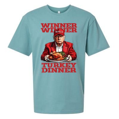 Funny Trump Winner Turkey Dinner Thanksgiving DaddyS Home Sueded Cloud Jersey T-Shirt