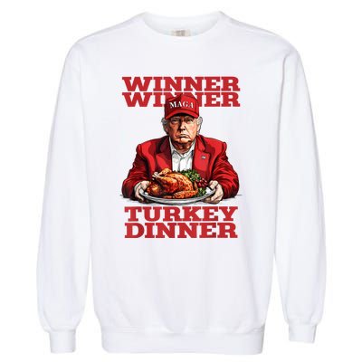 Funny Trump Winner Turkey Dinner Thanksgiving DaddyS Home Garment-Dyed Sweatshirt