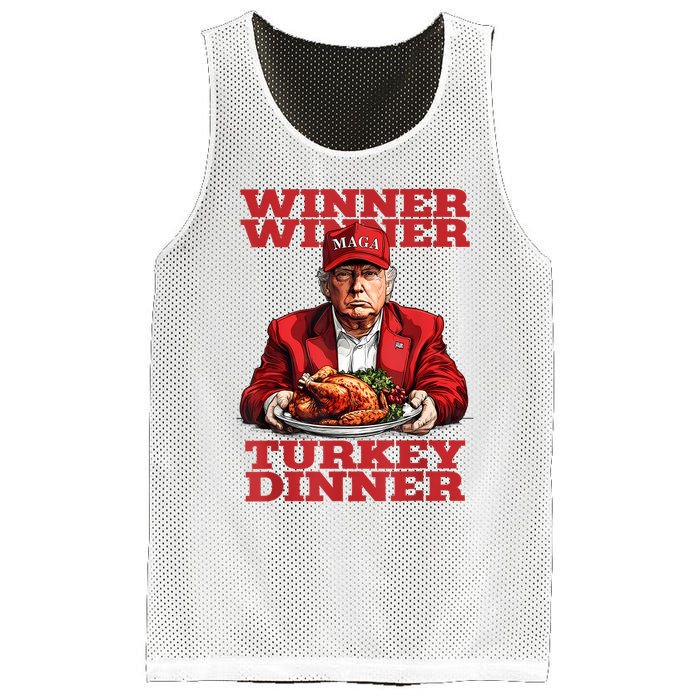 Funny Trump Winner Turkey Dinner Thanksgiving DaddyS Home Mesh Reversible Basketball Jersey Tank