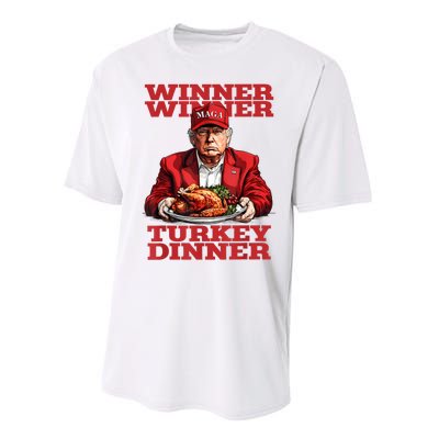 Funny Trump Winner Turkey Dinner Thanksgiving DaddyS Home Performance Sprint T-Shirt