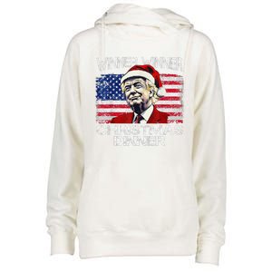 Funny Trump Winner Winner Christmas Dinner Xmas Womens Funnel Neck Pullover Hood