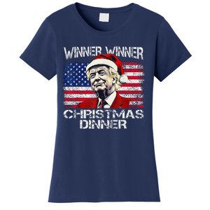 Funny Trump Winner Winner Christmas Dinner Xmas Women's T-Shirt