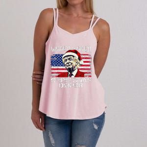 Funny Trump Winner Winner Christmas Dinner Xmas Women's Strappy Tank