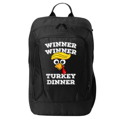 Funny Trump Winner Winner Turkey Dinner Thanksgiving Humor City Backpack