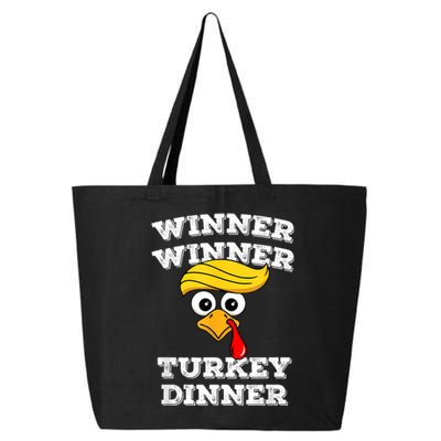 Funny Trump Winner Winner Turkey Dinner Thanksgiving Humor 25L Jumbo Tote