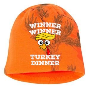 Funny Trump Winner Winner Turkey Dinner Thanksgiving Humor Kati - Camo Knit Beanie