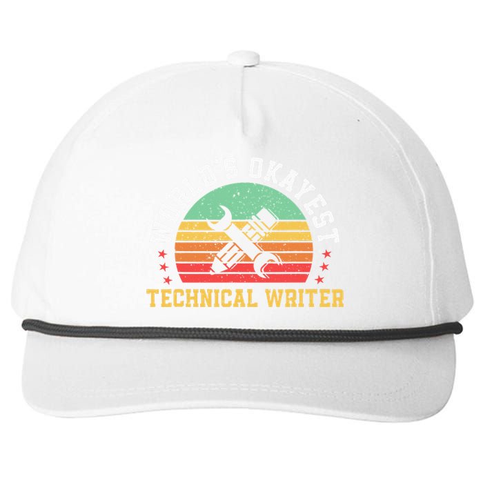 Funny Technical Writer Humor Technical Writing Services Snapback Five-Panel Rope Hat